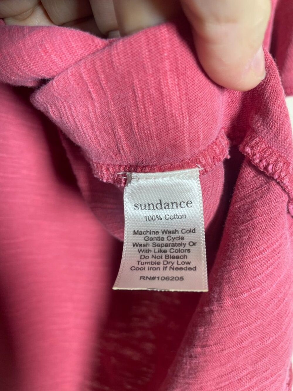 Sundance Women's Coral Pink Embroidered Shoulder SS Top Blouse Boxy M! - Picture 5 of 6